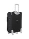 Senator Soft Shell Extra Large Checked Luggage Trolley For Unisex Ultra Lightweight Expandable Suitcase With 4 Wheels LL003 Black