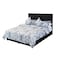 In House Cordoba Velvet Bed Frame - Queen - 200x160 cm - Black