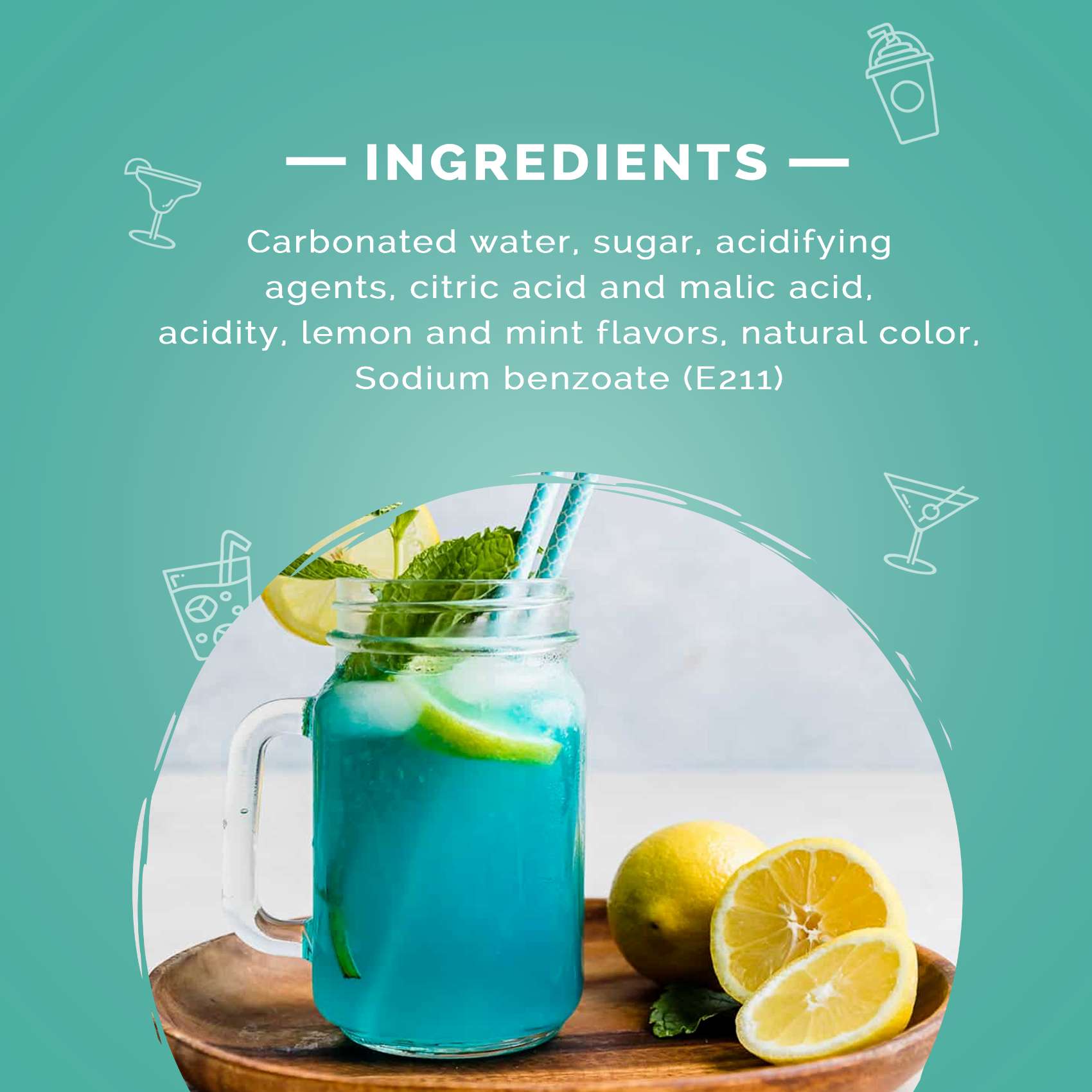 Freez Mix Carbonated Flavored Drink Lemon And Mint 275ml