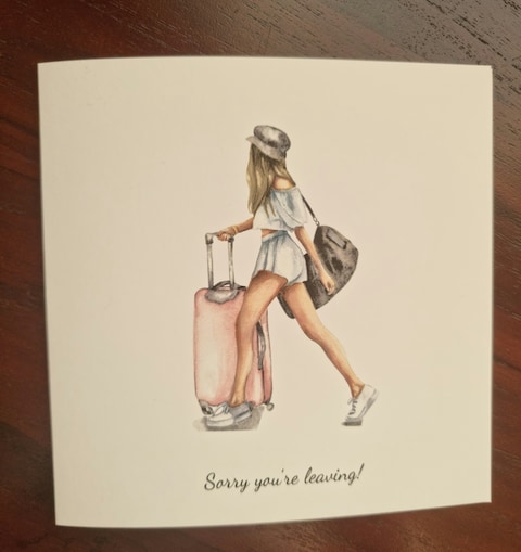 Leaving card