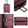 Single Hardside Spinner ABS Trolley Luggage With Number Lock 20 Inches