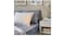 Fitted sheet, dark blue/white90x200 cm