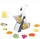 SHOWAY Adjustable Mandoline Slicer Safe Vegetable Slicer Food Chopper Vegetable Cutter Quick Dicer Fruit French Fry Julienne (Gray)