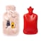 Biggdesign Hot Water Bottle with Soft Plush Cover, 68 OZ / 2L Large, Washable Hot Water Bag for Cramps, Neck and Back Pain, Feet and Shoulders
