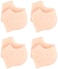 Naor Heel Cups, Plantar Fasciitis Inserts, Heel Pads Cushion Great For Heel Pain, Heal Dry Cracked Heels, Achilles Tendinitis, For Men &amp; Women (Beige 4Pairs)