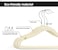 Red Dot Gift 100-Pack Kids Non-Slip Velvet Hangers - ( 35Cm / 14 Inch )Nursery Clothes Hangers, Toddler Hangers, 360 Chrome Swivel Hook (Beige, 100)