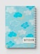 Lowha Spiral Notebook With 60 Sheets And Hard Paper Covers With Rain Doodle Design, For Jotting Notes And Reminders, For Work, University, School