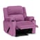 إن هاوس كرسي استرخاء سينمائي هزاز منجد بالمخمل مع حامل أكواب - بنفسجي فاتح - ليزي تروي