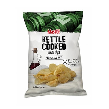 Master Kettle Cooked Sea Salt  Vinegar 144GR