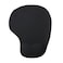 KKmoon - Mouse Pad Comfortable Mouse Mat Silica Gel with Wrist Rest Support for PC Laptop(Black)