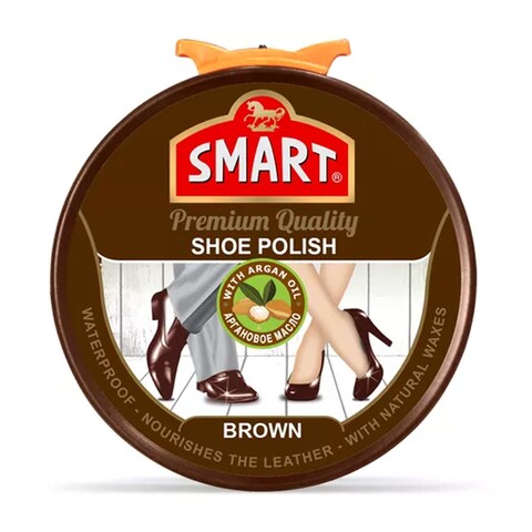 Smart Shoe Wax Polish Brown 50 Ml