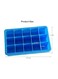 Generic 15 Grid Silicone Ice Cube Tray Blue 11.5X3.5X18.5cm