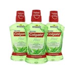 Buy Colgate Maxfresh Plax Antibacterial Mouthwash With Natural Tea Extract Green 500ml Pack of 3 in UAE