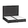 In House Alkmar Velvet Bed Frame - King - 200x180 cm - Dark Gray