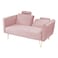 In House Rosela 2 In 1 Sofabed Velvet Upholstered - Light Pink