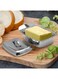Steel Butter Dish Stylish Brushed Stainless Steel