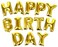 Abbasali Happy Birthday Letter Balloon - Gold I Slim Design, 16 Inches I Mylar Foil Balloon Decorations I Gold Decorations Supplies For All Ages