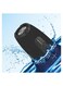 Powerology Phantom Wireless Portable Bluetooth Speaker, Bluetooth 5.0, Water-Resistant, AUX Interface, 6000mAh Battery - Black