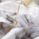 Luna Home Single size 4 pieces, without filler, marble design.