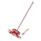 Tonkita Push Broom Stick With Dish Brush Red