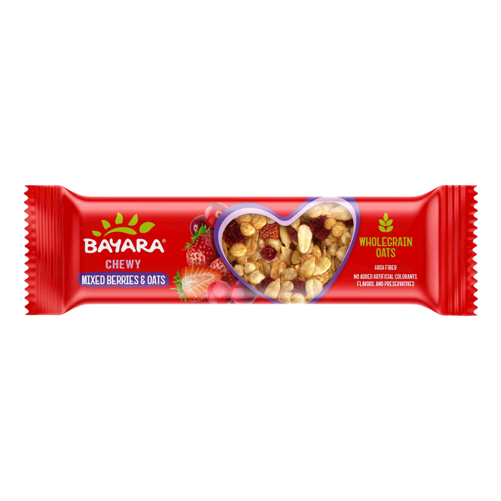 Bayara Chewy Soft Bar Mixed Berries And Oats 30g