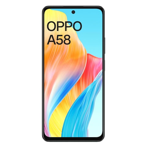 Oppo A58 6GB RAM 128GB ROM 5G Dual SIM Smartphone 6.56 Inch Black