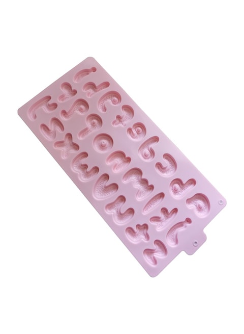 26 Cavities Chocolate Letter Silicone Mold Large Alphabet Baking Mold Abc Resin Mold Cake Pan Mold for Biscuit Ice Cube Tray
