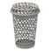 Cosmoplast Tall Round Plastic Laundry Basket With Lid Grey 69L