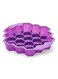 Generic Honeycomb Bee Silicone Cake Mold Purple 30x30x5cm