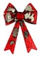 Christmas Reversible Sequins Bow Red &amp; Gold 28x38cm