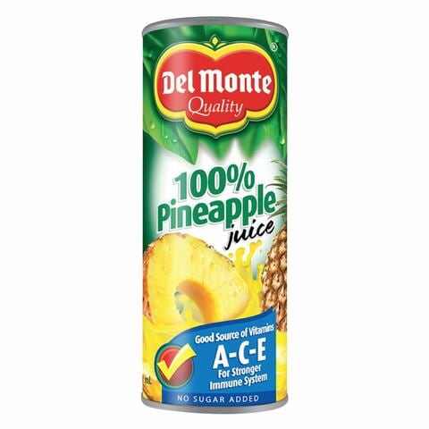 Buy Del Monte 100% Pineapple Juice 240ml Online Carrefour Kuwait