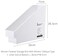 Aiwanto 1Pc Incline Storage Box Kitchen Storage Container Storage Tray Bathroom Storage Box Home with Wheels Movable Kitchen Storage Box White