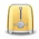 Smeg 50's Style Toaster TSF01GOUK, 950 W, Gold, 6 Toasting Levels