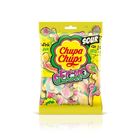 Chupa Chups Sour Gecko Fruit  Jellies 160g