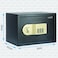 Rubik Safe Box A4 Document Size Locker Security Safety Deposit With Key and Keyless Entry (35x25x25cm) Black