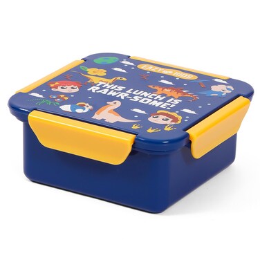 Eazy Kids Lunch Box, T-Rex  - Blue, 650ml