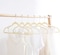 Red Dot Gift 50-Pack Kids Non-Slip Velvet Hangers - ( 35Cm / 14 Inch )Nursery Clothes Hangers, Toddler Hangers, 360 Chrome Swivel Hook (Beige, 50)