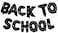 Party Time 16" 12pcs Black BACK TO SCHOOL Foil Balloon For Back to School Balloons, Back To School Decorations Set, School Welcome Back Balloons Decoration - Classroom Decoration Supplies