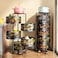 Generic Round 360 Degree Iron Rotating 4-Tier Storage Racks