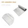 Decdeal - Dough Scraper Chopper Stainless Steel Pastry Pizza Cutter Slicer with Measuring Scale for Dough Cake Pizza