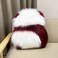 Super Soft Double Sided Plush Panda Throw Pillow Made With Rabbit Fur (Size 56&times;50CM)
