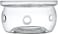Neoflam Clear Universal Borosilicate Crystal Teapot Heating Base Glass Warmer for Teapot Resistant for Heating Tea or Beverages.