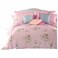 Printed Flat Bed Sheet - 260X240 cm - Pink