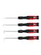4-Piece Pick And Hook Set Black/Red/Silver