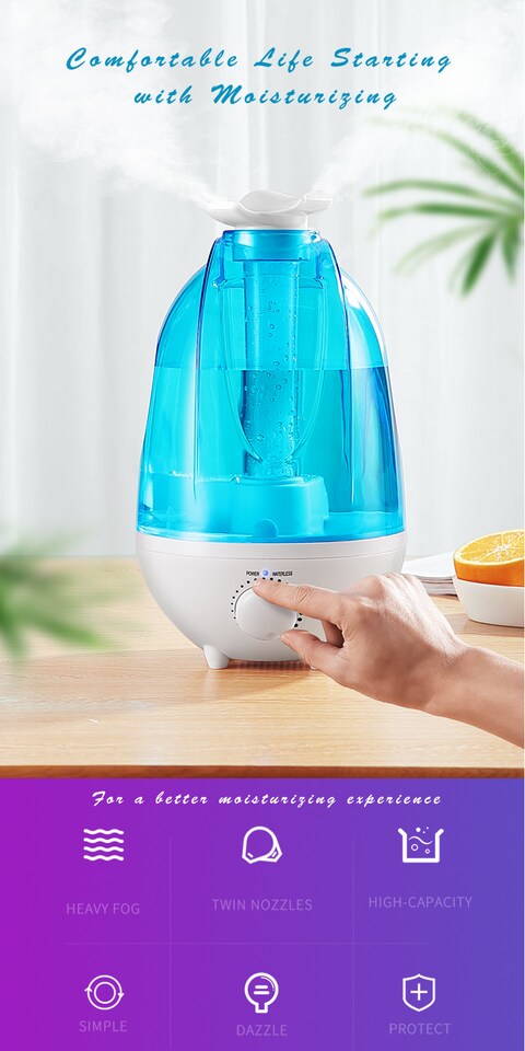 Kaile poetry KLS-205 pet air humidifier large capacity 4L humidifier office household air conditioning humidifier