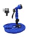 Generic Expandable Garden Hose With Water Gun Blue/Black