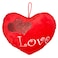 Party Magic- Valentine Heart Love Cushion 30x24cm