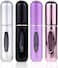 SHOWAY Portable Mini Refillable Perfume Atomizer Bottle，Atomizer Perfume Bottle,Refillable Perfume Spray, Scent Pump Case, Perfume Atomizer Refillable Travel 4 Pcs Pack of 5ml