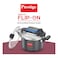 Prestige Svachh Flip-on Hard Anodised Pressure Cooker with Glass Lid 5L