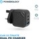 Powerology Ultimate 65W Dual PD GaN Charger, Quick Charge 3.0, Compatible For Laptops, Compact Design, Enhanced GaN Technology (UK 3 PIN)